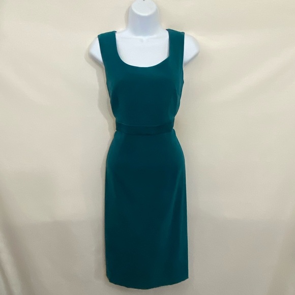 karin stevens Dresses & Skirts - Karin Stevens Teal Green MIDI Dress Size 6 L-58